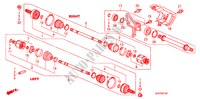 ANTRIEBSWELLE, VORNE/HALBWELLE für Honda PILOT EX-L 5 Türen 5 gang automatikgetriebe 2009