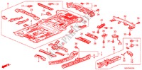 BODENPLATTEN für Honda PILOT EX 5 Türen 5 gang automatikgetriebe 2011