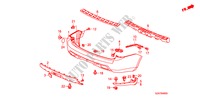 HINTERER STOSSFAENGER für Honda PILOT EX-L 5 Türen 5 gang automatikgetriebe 2011