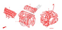 MOTOREINHEIT/GETRIEBE KOMPL. für Honda PILOT EX-L 5 Türen 5 gang automatikgetriebe 2011