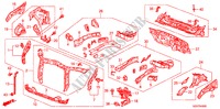 VORDERE TRENNWAND/STIRNWAND für Honda PILOT EX 5 Türen 5 gang automatikgetriebe 2011