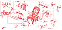 VORNE SITZKOMPONENTEN(L.)(STROM) für Honda PILOT TOURING 5 Türen 5 gang automatikgetriebe 2011
