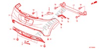 HINTERER STOSSFAENGER für Honda CR-Z THIS IS 3 Türen 6 gang-Schaltgetriebe 2011