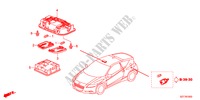 INNENLEUCHTE für Honda CR-Z THIS IS 3 Türen 6 gang-Schaltgetriebe 2011