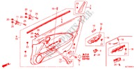 TUERVERKLEIDUNG(LH) für Honda CR-Z THIS IS 3 Türen 6 gang-Schaltgetriebe 2011