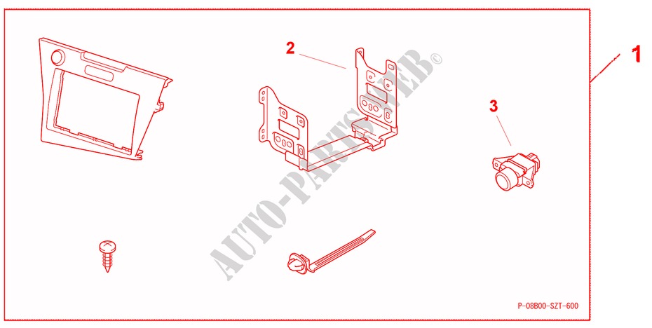 AUDIO EXCHANGE PANEL   LHD für Honda CR-Z BASE 3 Türen 6 gang-Schaltgetriebe 2011