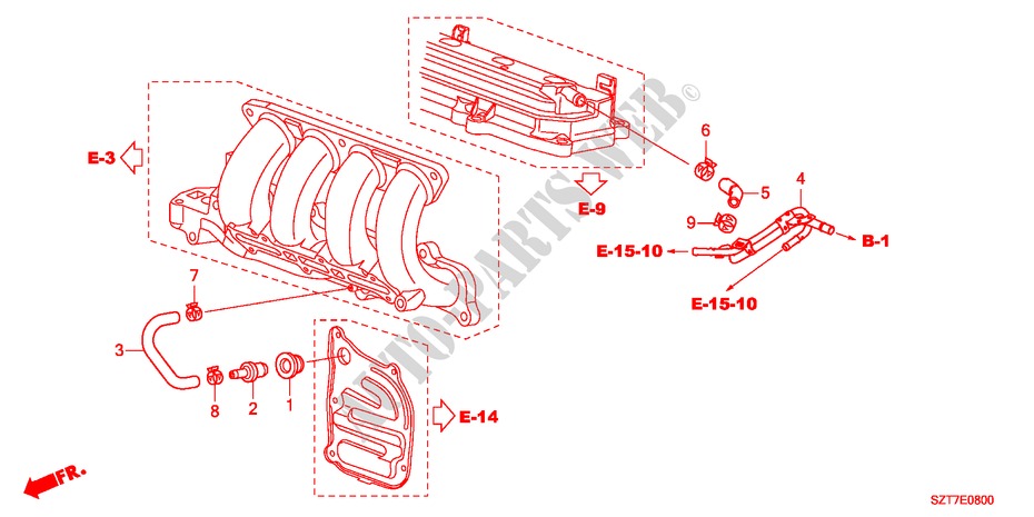 ENTLUEFTUNGSROHR für Honda CR-Z BASE 3 Türen 6 gang-Schaltgetriebe 2011
