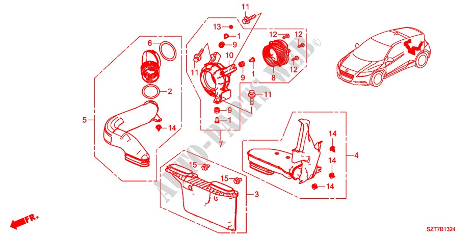 IMA IPU KUEHLEINHEIT für Honda CR-Z TOP 3 Türen 6 gang-Schaltgetriebe 2011