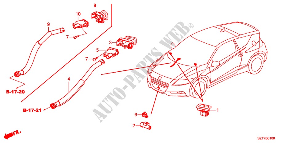 KLIMAANLAGE(SENSOR) für Honda CR-Z BASE 3 Türen 6 gang-Schaltgetriebe 2011