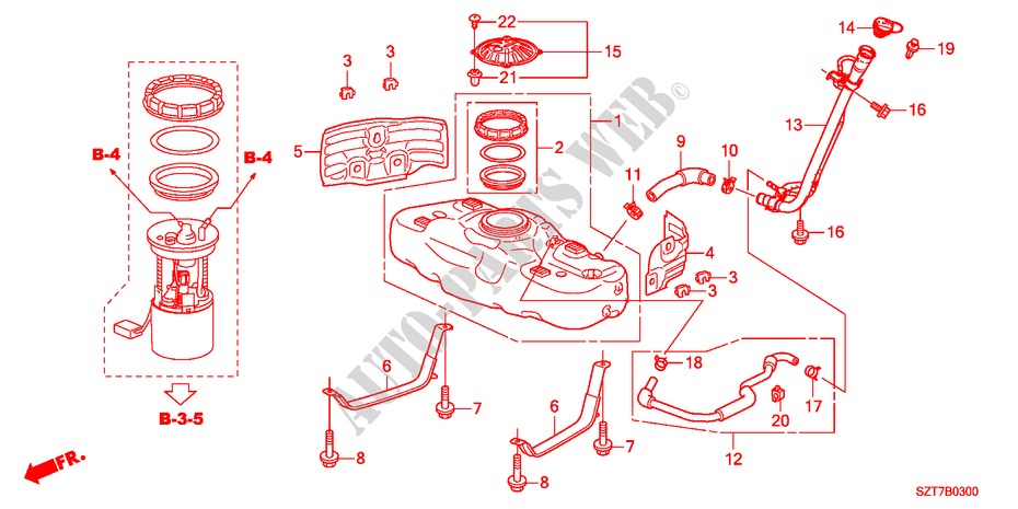 KRAFTSTOFFTANK für Honda CR-Z BASE 3 Türen 6 gang-Schaltgetriebe 2011