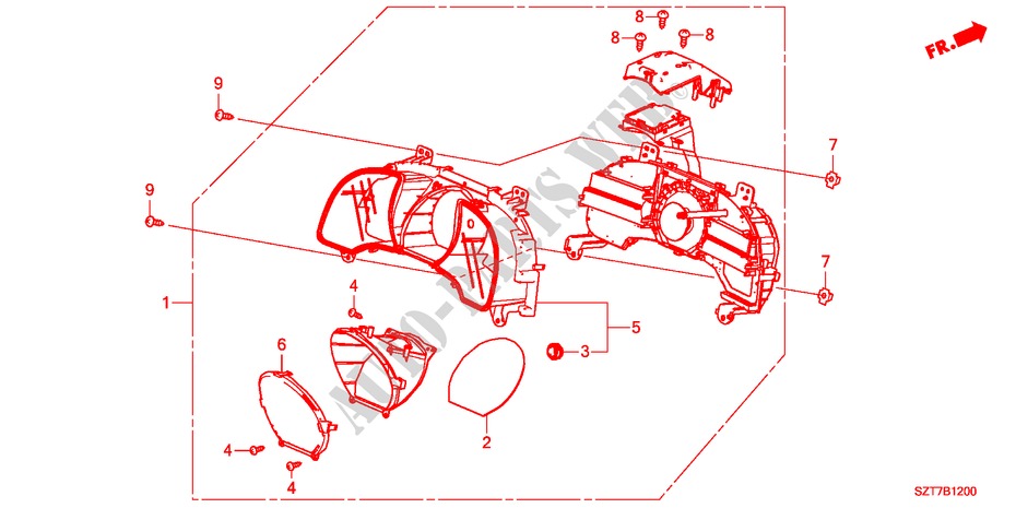 MESSGERAET für Honda CR-Z TOP 3 Türen 6 gang-Schaltgetriebe 2011