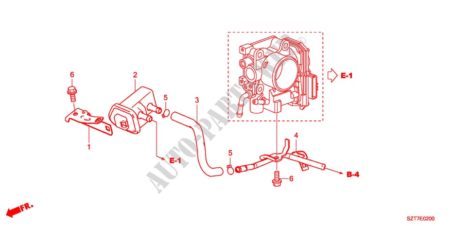 SPUELREGLER für Honda CR-Z THIS IS 3 Türen 6 gang-Schaltgetriebe 2011