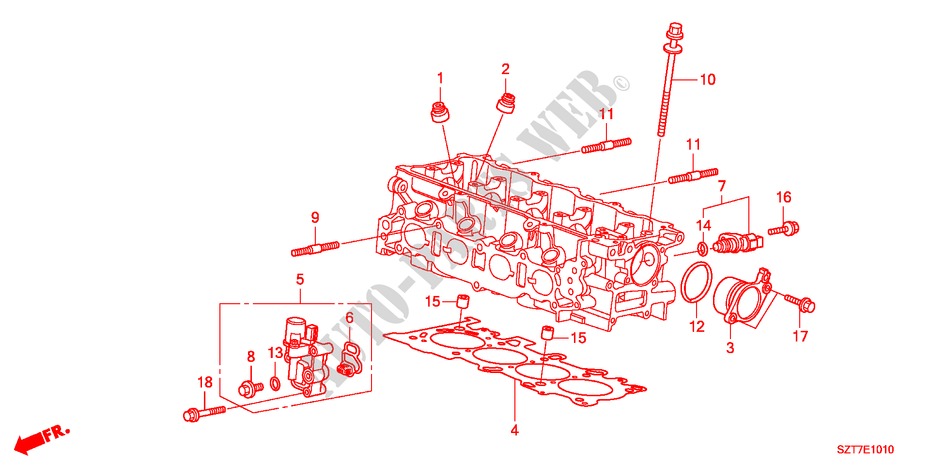 SPULENVENTIL für Honda CR-Z TOP 3 Türen 6 gang-Schaltgetriebe 2011