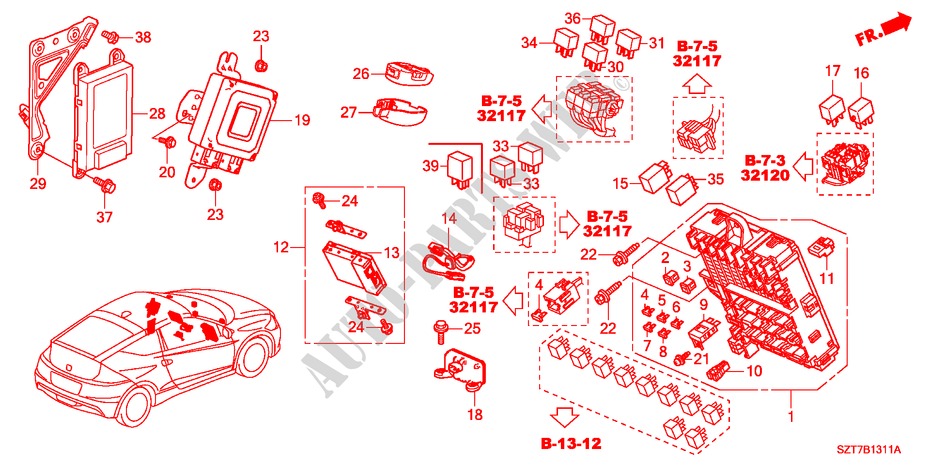 STEUERGERAT(KABINE)(1)(RH) für Honda CR-Z THIS IS 3 Türen 6 gang-Schaltgetriebe 2011