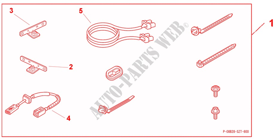 USB ADAPTER ATT für Honda CR-Z BASE 3 Türen 6 gang-Schaltgetriebe 2011