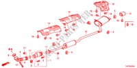 AUSPUFFROHR(L4) für Honda ACCORD 2.4 LX 4 Türen 5 gang-Schaltgetriebe 2009