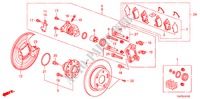 HINTERRADBREMSE für Honda ACCORD 3.5 EX 4 Türen 5 gang automatikgetriebe 2008