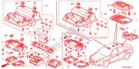 INNENLEUCHTE für Honda ACCORD 2.4 EX 4 Türen 5 gang automatikgetriebe 2010
