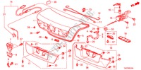 KOFFERRAUMDECKEL( '10) für Honda ACCORD 2.4 LX 4 Türen 5 gang automatikgetriebe 2010