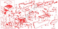 KONSOLE für Honda ACCORD 2.4 EX 4 Türen 5 gang automatikgetriebe 2009