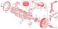 KURBELWELLE/KOLBEN(L4) für Honda ACCORD 2.4 LX 4 Türen 5 gang automatikgetriebe 2011