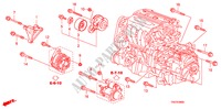 MOTORHALTERUNG(L4) für Honda ACCORD 2.4 EX 4 Türen 5 gang automatikgetriebe 2011