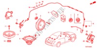 RADIOANTENNE/LAUTSPRECHER für Honda ACCORD 2.4 LX 4 Türen 5 gang automatikgetriebe 2010