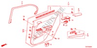TUERVERKLEIDUNG, HINTEN für Honda ACCORD 3.5 EX 4 Türen 5 gang automatikgetriebe 2011