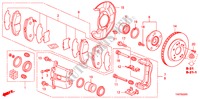 VORDERRADBREMSE für Honda ACCORD 3.5 EX 4 Türen 5 gang automatikgetriebe 2011