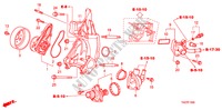 WASSERPUMPE(L4) für Honda ACCORD 2.4 EX 4 Türen 5 gang automatikgetriebe 2008