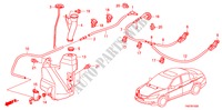 WINDSCHUTZSCHEIBENWASCHER für Honda ACCORD 2.4 LX 4 Türen 5 gang automatikgetriebe 2011