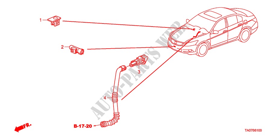 KLIMAANLAGE(SENSOR) für Honda ACCORD 3.5 EX 4 Türen 5 gang automatikgetriebe 2011