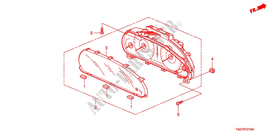 MESSGERAET BAUTEILE für Honda ACCORD 3.5 EX 4 Türen 5 gang automatikgetriebe 2011