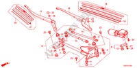 WINDSCHUTZSCHEIBENWISCHER für Honda ACCORD 24EXI 4 Türen 5 gang automatikgetriebe 2012