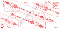 ANTRIEBSWELLE, VORNE/HALBWELLE(L4) für Honda ACCORD 2.4 EX 2 Türen 5 gang automatikgetriebe 2008