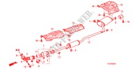 AUSPUFFROHR(L4) für Honda ACCORD 2.4 EX 2 Türen 5 gang automatikgetriebe 2011
