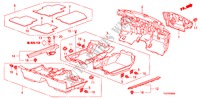 BODENMATTE für Honda ACCORD V6 EXG 2 Türen 5 gang automatikgetriebe 2011
