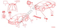 EMBLEME/WARNETIKETTEN für Honda ACCORD V6 EXG 2 Türen 5 gang automatikgetriebe 2011