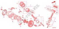 KURBELWELLE/KOLBEN(V6) für Honda ACCORD V6 EX 2 Türen 5 gang automatikgetriebe 2009
