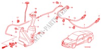 WINDSCHUTZSCHEIBENWASCHER für Honda ACCORD V6 EX 2 Türen 5 gang automatikgetriebe 2011
