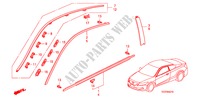 ZIERLEISTE für Honda ACCORD 2.4 EXG 2 Türen 5 gang automatikgetriebe 2009