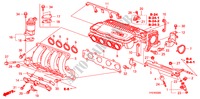 ANSAUGKRUEMMER für Honda JAZZ 1.4 LS 5 Türen 5 gang-Schaltgetriebe 2009
