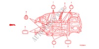GUMMITUELLE(UNTEN) für Honda JAZZ 1.4 LS 5 Türen 5 gang-Schaltgetriebe 2009