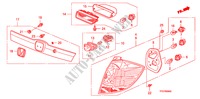 HECKLEUCHTE/KENNZEICHENBELEUCHTUNG (1) für Honda JAZZ 1.5 LXT 5 Türen 5 gang automatikgetriebe 2009