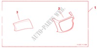 INTERIOR RH CTR PANEL & UPR BOX LID PANEL DESIGN B für Honda JAZZ 1.4 ES 5 Türen Intelligent Schaltgetriebe 2009