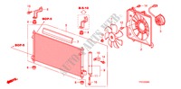 KLIMAANLAGE (KONDENSOR) für Honda JAZZ 1.2 S    TEMP TIRE 5 Türen 5 gang-Schaltgetriebe 2009