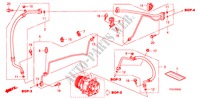 KLIMAANLAGE (SCHLAEUCHE/LEITUNGEN) für Honda JAZZ 1.2 S    TEMP TIRE 5 Türen 5 gang-Schaltgetriebe 2009