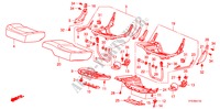 SITZKISSEN, HINTEN für Honda JAZZ 1.4 LS 5 Türen 5 gang-Schaltgetriebe 2009