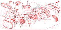 SPIEGEL(AUTOMATISCH DREHUNG) für Honda JAZZ 1.4 LS 5 Türen 5 gang-Schaltgetriebe 2009