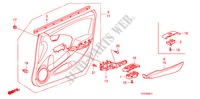 TUERVERKLEIDUNG, VORNE(RH) für Honda JAZZ 1.4 EXCL TEMP TIRE 5 Türen Intelligent Schaltgetriebe 2009
